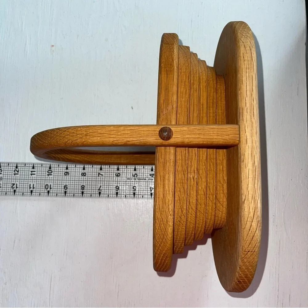 Collapsible Oak Basket